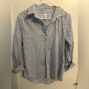 The Shirt by Rochelle Behrens Flamingo Button Up